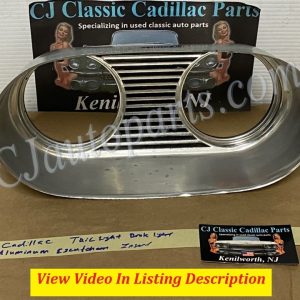OEM 1961 Cadillac Deville Eldorado Fleetwood BRAKE LIGHT TAIL LIGHT ALUMINUM ESCUTCHEON INSERT BEZEL #1475504
